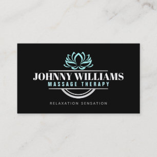 Customizable Massage Therapy Business Cards