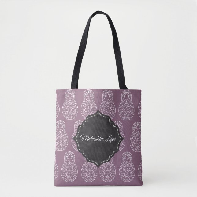 Customizable Matreshka Tote Bag (Front)