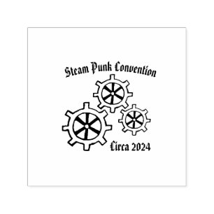 Customizable Mechanical Steam Punk Stamp