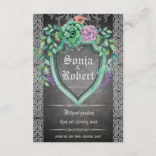 Customizable Medieval Celtic Floral invitation