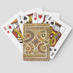 Customizable Medieval Mosaics Playing Cards