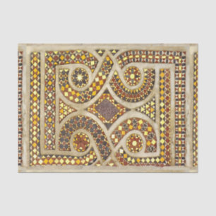 Customizable Medieval Mosaics Tissue Paper