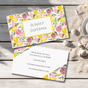 Customizable Mediterranean Business Card