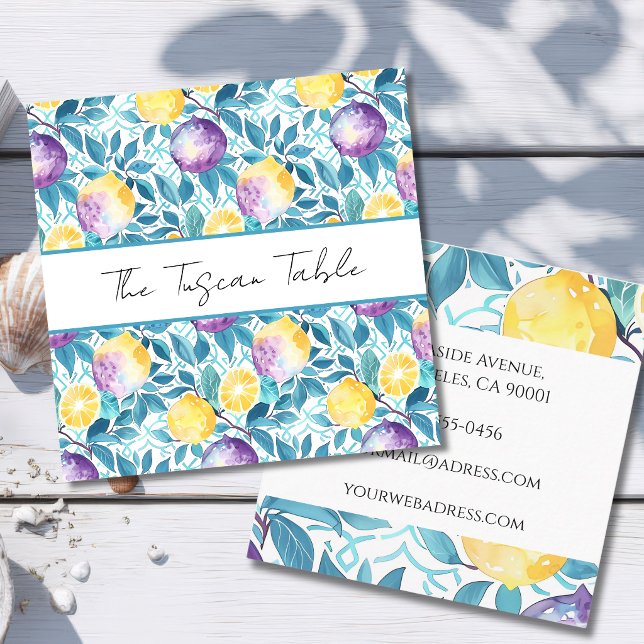 Customizable Mediterranean Business Card (Creator Uploaded)