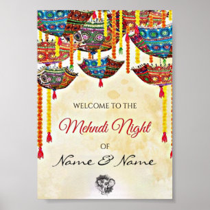 Customizable Mehnidi Welcome Poster 