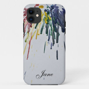 Customizable Melted Crayons iPhone 11 Case