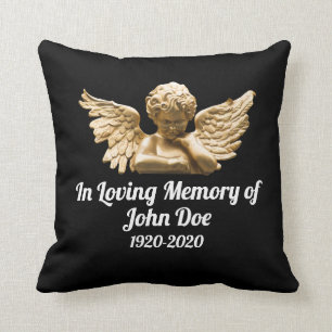 CUSTOMIZABLE MEMORIAL PILLOW IN LOVING MEMORY OF