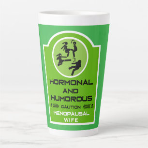 Customizable Menopausal Gifts For Women Latte Mug
