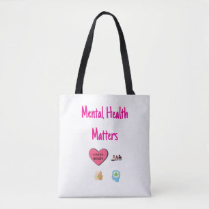 Customizable Mental Health Matters Tote Bag