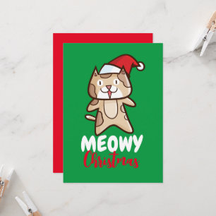 Customizable Meowy Christmas Invitation