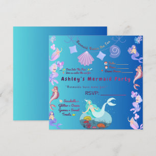 Customizable Mermaid Birthday Invite – Perfect for