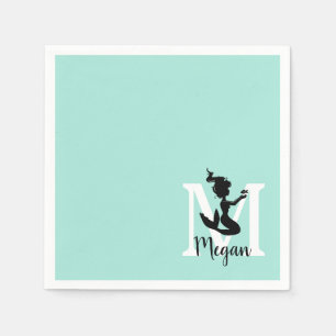Customizable Mermaid Party Napkins