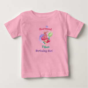 Customizable Mermaid Vibes Toddler Tshirt