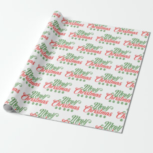 Customizable Merry Christmas Wrapping Paper
