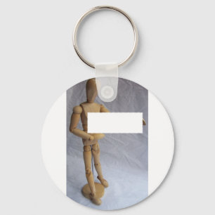 Customizable Message Artist Mannequin Keychain