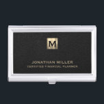 Customizable Metal Business Card Case<br><div class="desc">Elevate your professional presentation with this Customizable Metal Business Card Case, designed for financial planners, wealth managers, financial advisors, and business professionals. Crafted with high-quality all-metal construction, this case exudes durability and style. The brushed metal monogram initial logo adorns the top, harmonizing with your name and title or custom text...</div>