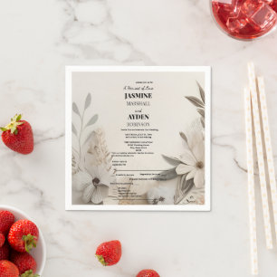 Customizable Milestone Celebration Cards Napkin