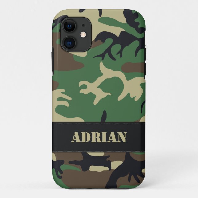 Customizable Military Camo Case-Mate iPhone Case (Back)