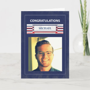 Customizable Military Graduation Basic Training Card