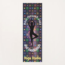 Customizable milky way chakra yoga pose