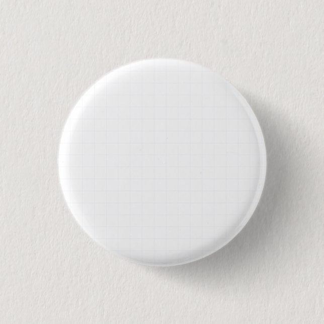 Customizable Minimalist White Grid Texture 1 Inch Round Button (Front)