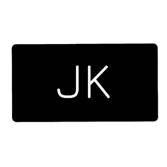 Customizable minimalistic initials name (Front)