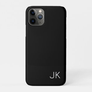 Customizable minimalistic initials name iPhone 11 pro case