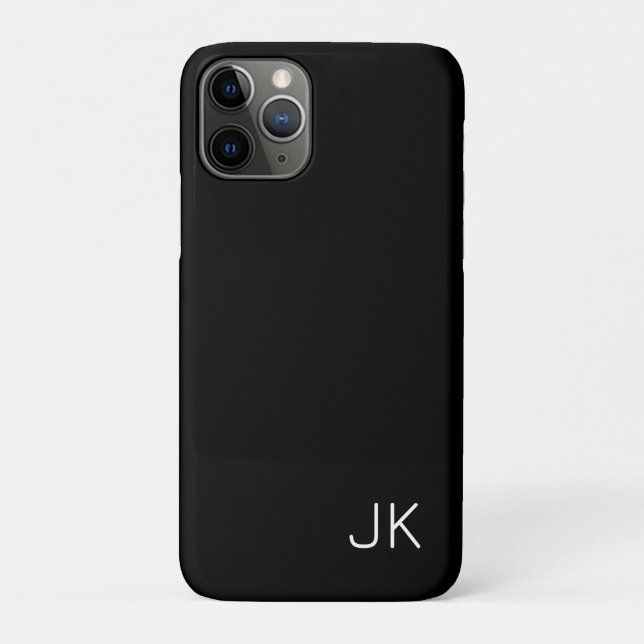 Customizable minimalistic initials name Case-Mate iPhone case (Back)