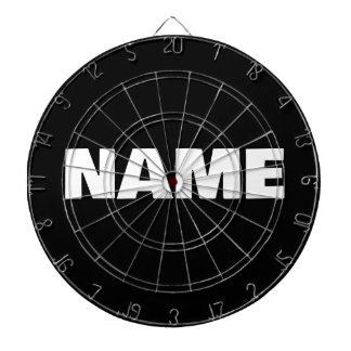 Customizable minimalistic initials name dartboard