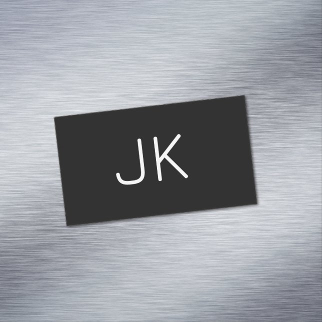 Customizable minimalistic initials name 	Magnetic business card (In Situ)