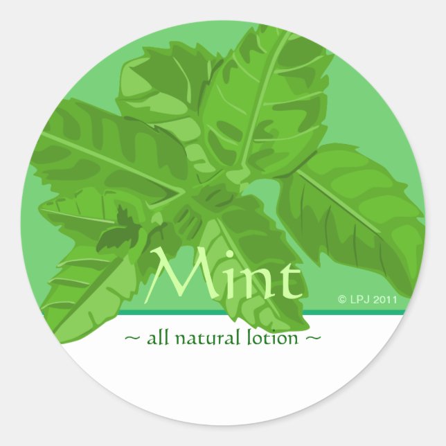 Customizable Mint Stickers (Front)
