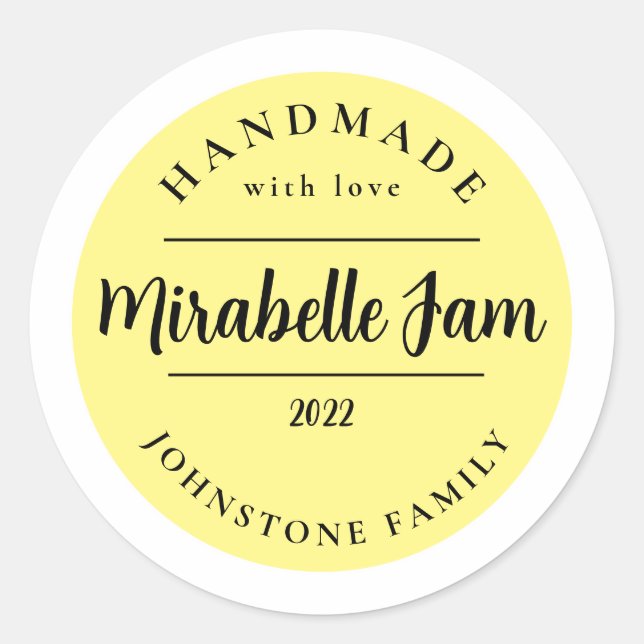Customizable Mirabelle Jam Sticker (Front)
