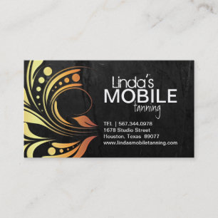 Customizable Mobile Tanning Business Cards