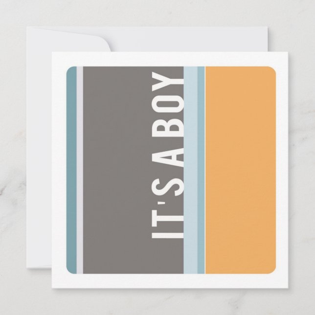 Customizable Modern Baby Shower Invitation (Front)