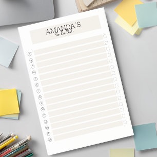 Customizable modern beige post-it post-it notes