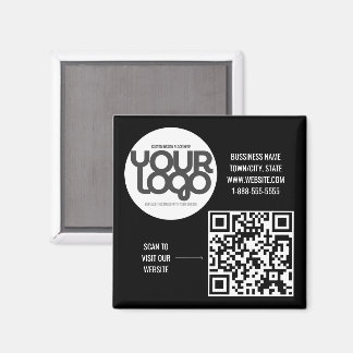 Customizable Modern Black Magnet