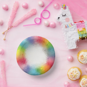 Customizable Modern Colourful Trendy Template Paper Plate