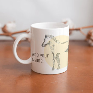 Customizable Modern Foal Minimal Cute Unisex Horse Coffee Mug
