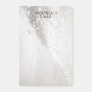 Customizable Modern Glitter Notes