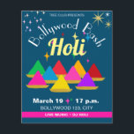Customizable Modern Hindu Holi Festival Colours  Flyer<br><div class="desc">Customizable Holi colours festival modern colourful invitation card. Celebrate the Holi Hindu festival of colours with this colourful bright and happy design. Modern, trendy abstract holi festival aesthetic illustration gift wrap and party tableware. Please, see the collection for other products. Hindu happy Holi festival modern pattern design. Sprinkle yourself in...</div>