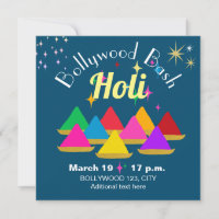 Customizable Modern Holi Festival Colours 