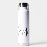 Customizable Modern Script Bridesmaid Gift  Water Bottle<br><div class="desc">This is a modern minimalist bridesmaid water bottle template featuring a beautiful calligraphy font. Personalize the name on this water bottle to create a special gift for your girls! All colours are editable. Select "edit using design tool" to see all of the editing features :)</div>