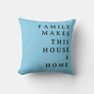 Customizable Modern Sky Blue Sofa Decorative Throw Pillow