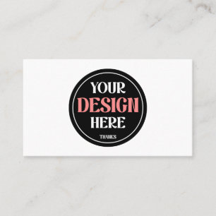 Customizable, modern, sleek & timeless business card
