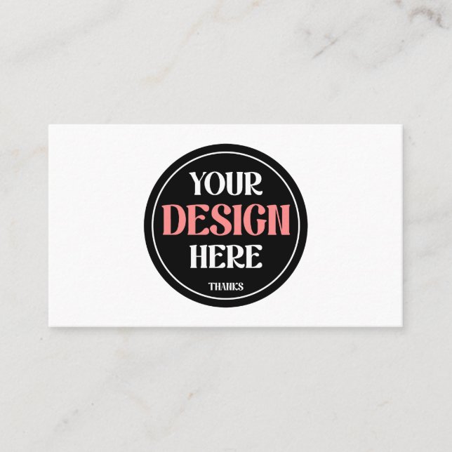 Customizable, modern, sleek & timeless business card (Front)