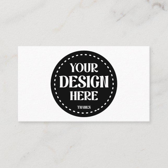 Customizable, modern, sleek & timeless business card (Front)