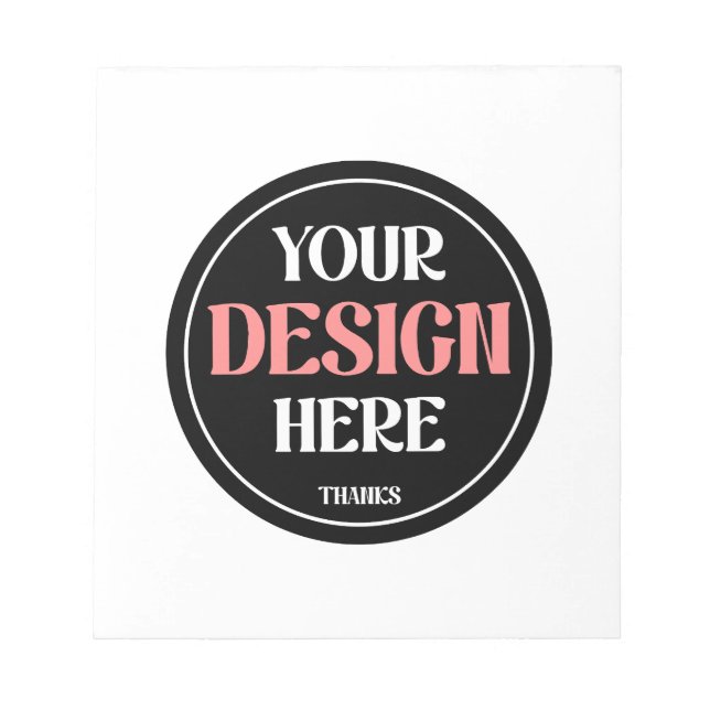 Customizable, modern, sleek & timeless notepad (Front)