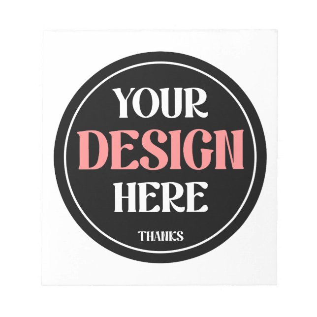 Customizable, modern, sleek & timeless notepad (Front)