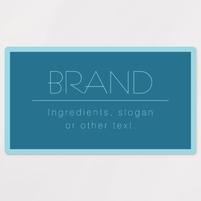 Customizable Modern Text | Ocean & Robin Egg Blue (Design 3)