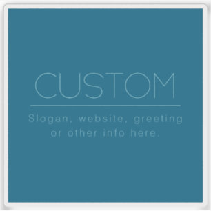 Customizable Modern Text   Ocean & Robin Egg Blue